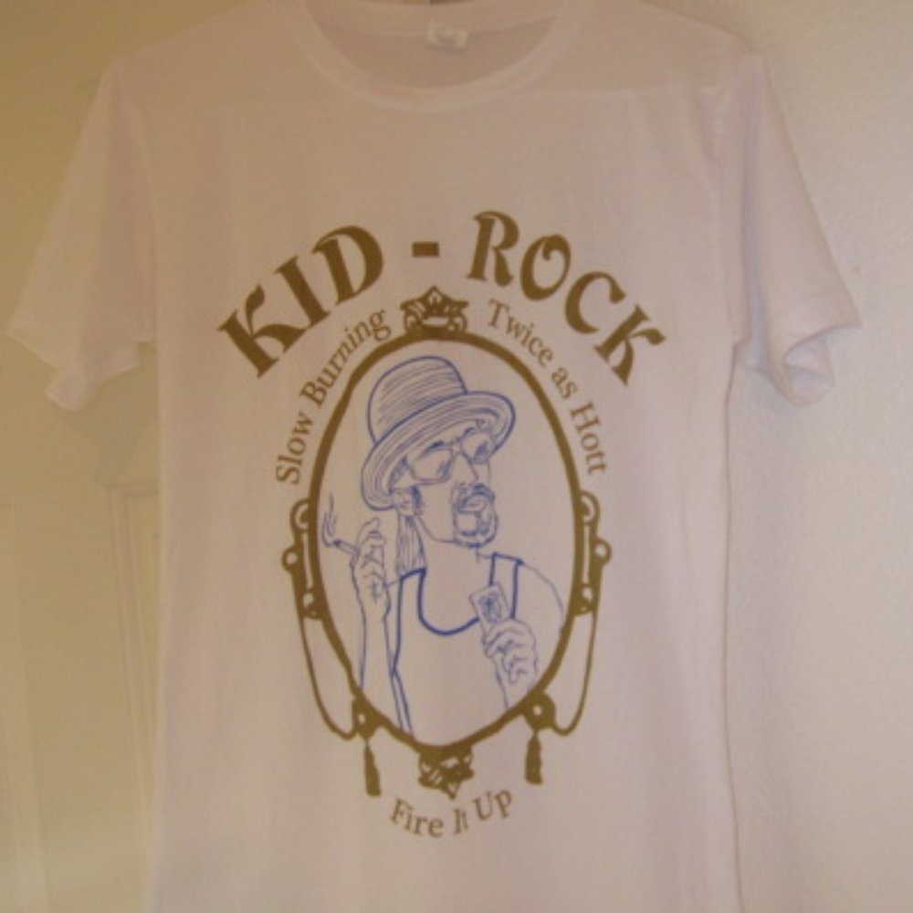ULTRA RARE KID ROCK ZIG ZAG FIRE IT UP SHIRT - Picture 1 of 2